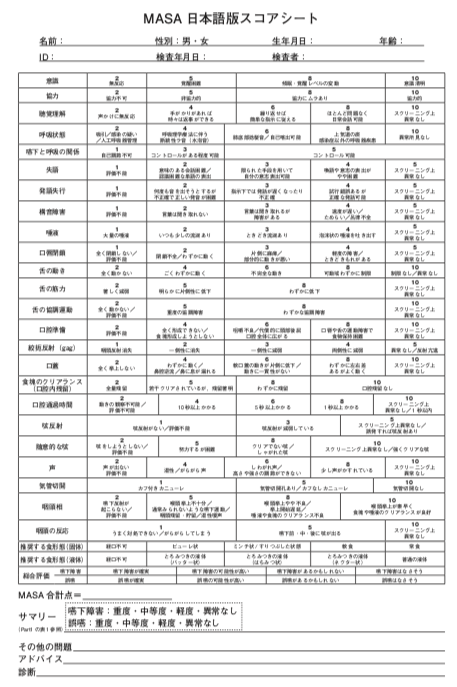 摂食 嚥下機能評価 臨床現場で使われている評価まとめ